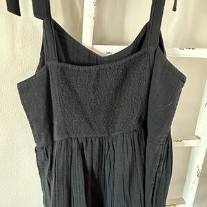 Black Smocked Sundress